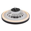 Illuminazione Globo Lighting Blizzak Lampada con ventilatore LED Nero, 1-Luce, Telecomando