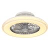 Illuminazione Globo Lighting Corusso Lampada con ventilatore LED Cromo, 1-Luce, Telecomando