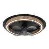 Illuminazione Globo Lighting Bozan Lampada con ventilatore LED Écru, Nero, 1-Luce, Telecomando