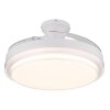 Illuminazione Globo Lighting Beliz Lampada con ventilatore LED Bianco, 1-Luce, Telecomando