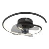 Illuminazione Globo Lighting Koren Lampada con ventilatore LED Nero, 1-Luce, Telecomando