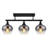 Illuminazione Globo Lighting Maxy Plafoniera Nero, 3-Luci