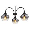 Illuminazione Globo Lighting Maxy Lampadario a sospensione Nero, 3-Luci