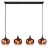 Illuminazione Globo Lighting Maxy Lampadario a sospensione Cromo, Nero, 4-Luci