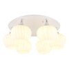 Illuminazione Globo Lighting Maxy Plafoniera Cromo, Bianco, 6-Luci