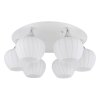 Illuminazione Globo Lighting Maxy Plafoniera Cromo, Bianco, 6-Luci