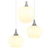 Illuminazione Globo Lighting Maxy Lampadario a sospensione Cromo, Bianco, 6-Luci