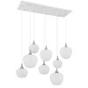 Illuminazione Globo Lighting Maxy Lampadario a sospensione Cromo, Bianco, 8-Luci