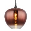 Illuminazione Globo Lighting Maxy Lampadario a sospensione Cromo, Nero, 1-Luce