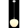 Illuminazione Globo Lighting Maxy Lampadario a sospensione Cromo, Bianco, 1-Luce