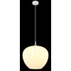 Illuminazione Globo Lighting Maxy Lampadario a sospensione Cromo, Bianco, 1-Luce