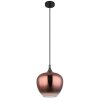 Illuminazione Globo Lighting Maxy Lampadario a sospensione Cromo, Nero, 1-Luce