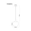 Illuminazione Globo Lighting Maxy Lampadario a sospensione Cromo, Nero, 1-Luce