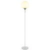 Illuminazione Globo Lighting Maxy Lampada da terra Cromo, Bianco, 1-Luce