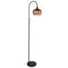 Illuminazione Globo Lighting Maxy Lampada da terra Cromo, Nero, 1-Luce