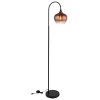 Illuminazione Globo Lighting Maxy Lampada da terra Cromo, Nero, 1-Luce