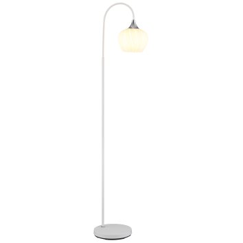 Illuminazione Globo Lighting Maxy Lampada da terra Cromo, Bianco, 1-Luce