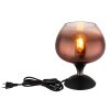 Illuminazione Globo Lighting Maxy Lampada da tavolo Cromo, Nero, 1-Luce