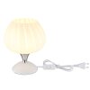 Illuminazione Globo Lighting Maxy Lampada da tavolo Cromo, Bianco, 1-Luce