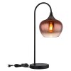 Illuminazione Globo Lighting Maxy Lampada da tavolo Cromo, Nero, 1-Luce