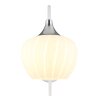 Illuminazione Globo Lighting Maxy Applique Cromo, Bianco, 1-Luce