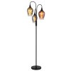 Illuminazione Globo Lighting Lavus Lampada da terra Nero, 3-Luci