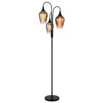 Illuminazione Globo Lighting Lavus Lampada da terra Nero, 3-Luci