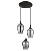 Illuminazione Globo Lighting Lavus Lampadario a sospensione Nero, 3-Luci