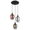 Illuminazione Globo Lighting Lavus Lampadario a sospensione Nero, 3-Luci