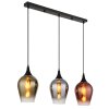 Illuminazione Globo Lighting Lavus Lampadario a sospensione Nero, 3-Luci