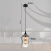 Illuminazione Globo Lighting Lavus Lampadario a sospensione Nero, 1-Luce