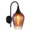 Illuminazione Globo Lighting Lavus Applique Nero, 1-Luce