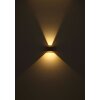 Illuminazione Globo Lighting Alina Applique LED Legno scuro, Écru, Nero, 1-Luce