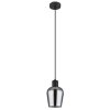 Illuminazione Globo Lighting Ryan Lampadario a sospensione Nero, 1-Luce