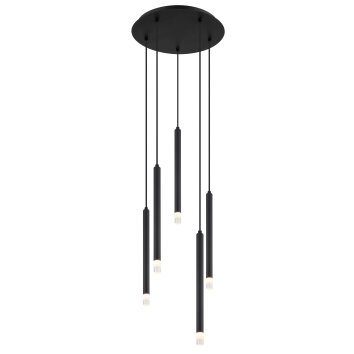 Illuminazione Globo Lighting Blake Lampadario a sospensione Nero, 5-Luci