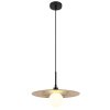 Illuminazione Globo Lighting Riga Lampadario a sospensione Nero, 1-Luce