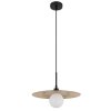 Illuminazione Globo Lighting Riga Lampadario a sospensione Nero, 1-Luce