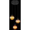 Illuminazione Globo Lighting Zumba Lampadario a sospensione Nero, 3-Luci