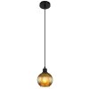 Illuminazione Globo Lighting Zumba Lampadario a sospensione Nero, 1-Luce