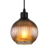 Illuminazione Globo Lighting Zumba Lampadario a sospensione Nero, 1-Luce