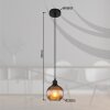 Illuminazione Globo Lighting Zumba Lampadario a sospensione Nero, 1-Luce