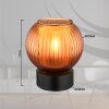 Illuminazione Globo Lighting Zumba Lampada da tavolo Nero, 1-Luce