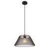 Illuminazione Globo Lighting Baku Lampadario a sospensione Nero, 1-Luce