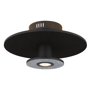 Illuminazione Globo Lighting Carter Plafoniera LED Nero, 1-Luce