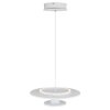 Illuminazione Globo Lighting Carter Lampadario a sospensione LED Bianco, 1-Luce