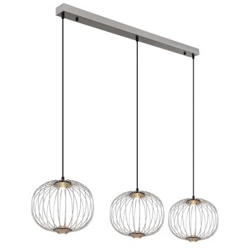 Illuminazione Globo Lighting Galway Lampadario a sospensione LED Nichel opaco, 1-Luce