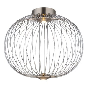 Illuminazione Globo Lighting Galway Plafoniera LED Nichel opaco, 1-Luce