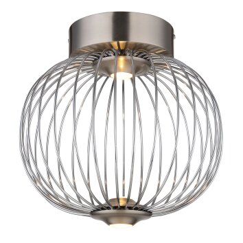 Illuminazione Globo Lighting Galway Plafoniera LED Nichel opaco, 1-Luce