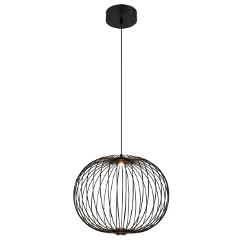 Illuminazione Globo Lighting Galway Lampadario a sospensione LED Nero, 1-Luce