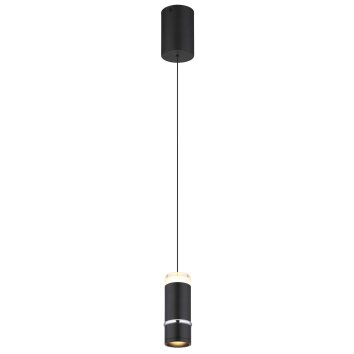 Illuminazione Globo Lighting Alvarado Lampadario a sospensione LED Nero, 1-Luce